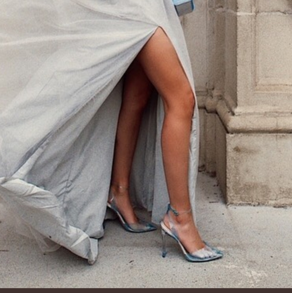 Cinderella Light Blue Glass Slippers heels